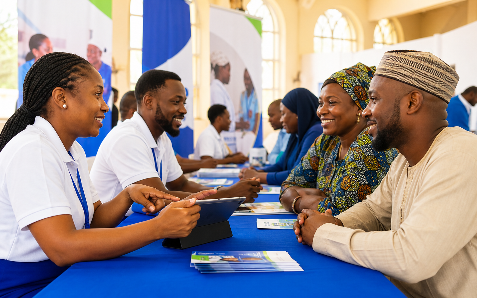 Informal health plan community enrolment for residents